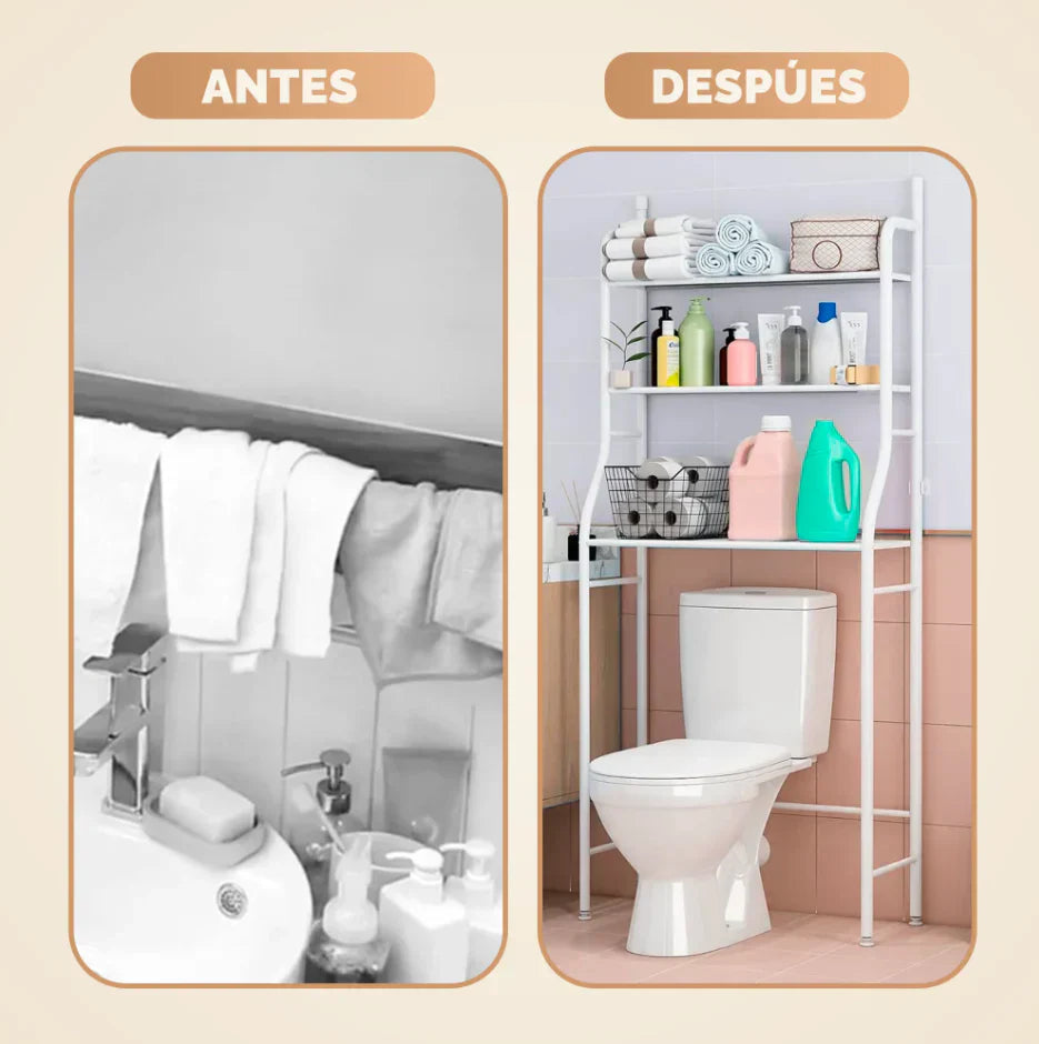 Estantería Organizadora de Baño - MultiRack 3 en 1