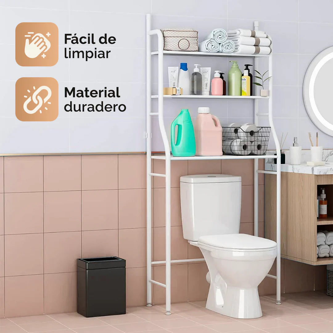 Estantería Organizadora de Baño - MultiRack 3 en 1