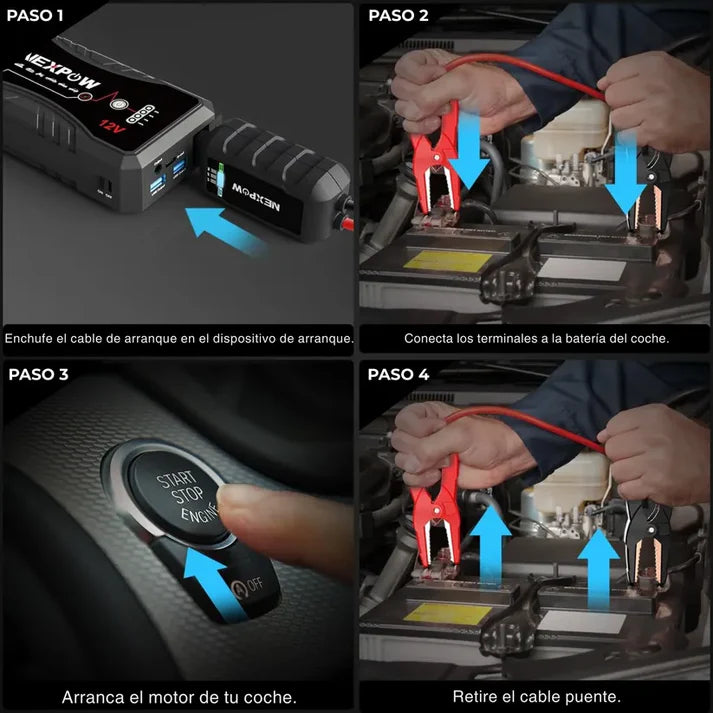 *PowerShield 12V/6A* - Super Iniciador para baterías