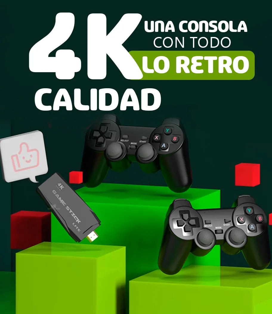Consola Retromax Premium 4K - La Consola que Une Generaciones