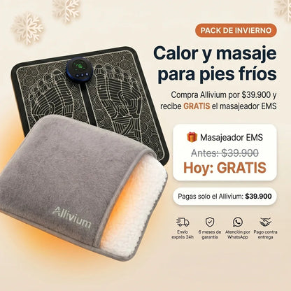 Allivium PRO - Sistema Personal de Calor USB + Masajeador EMS de Regalo