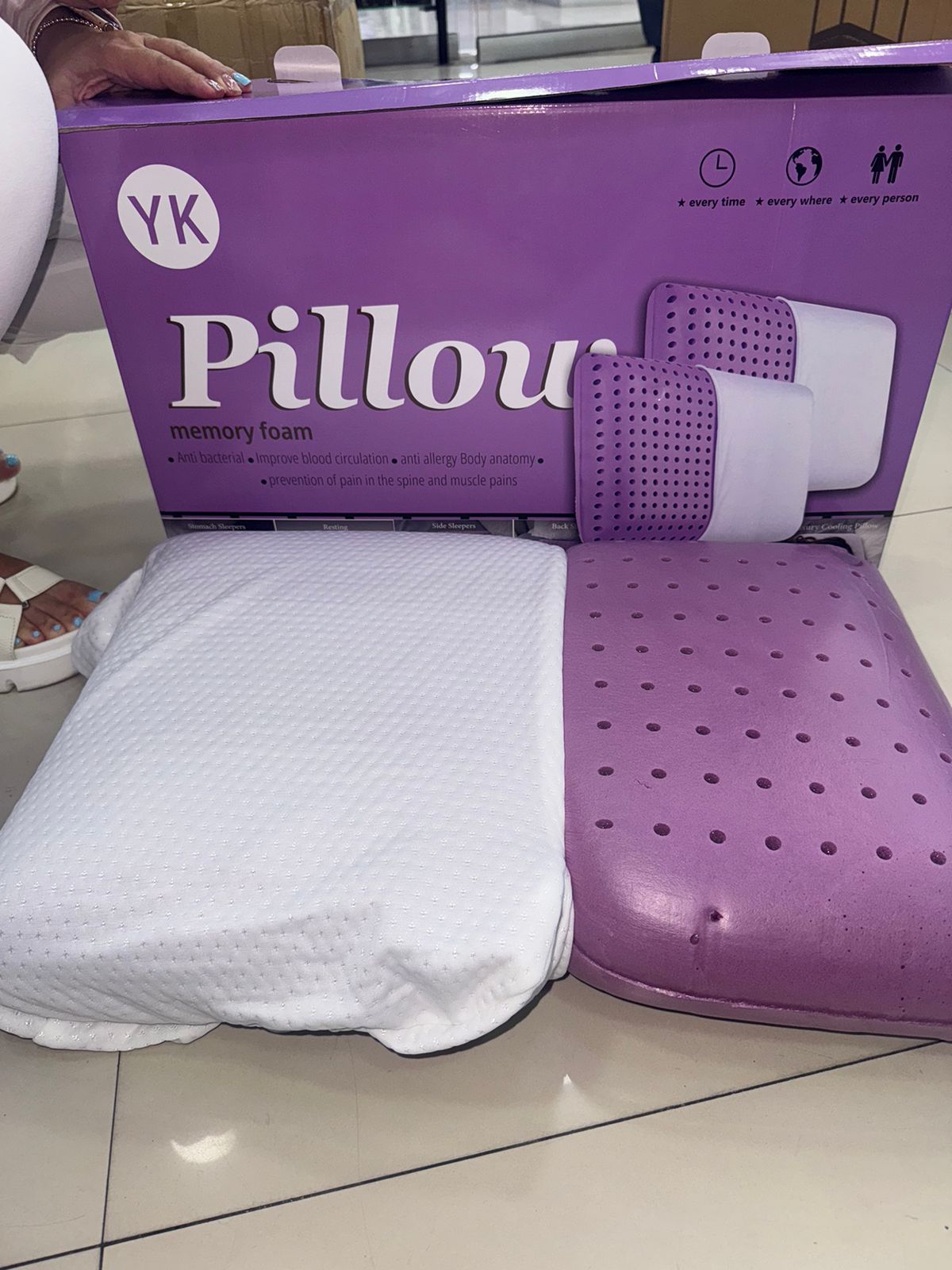 PillowZen - Almohada Ortopedica con Aromaterapia + Esencia de lavanda (regalo)