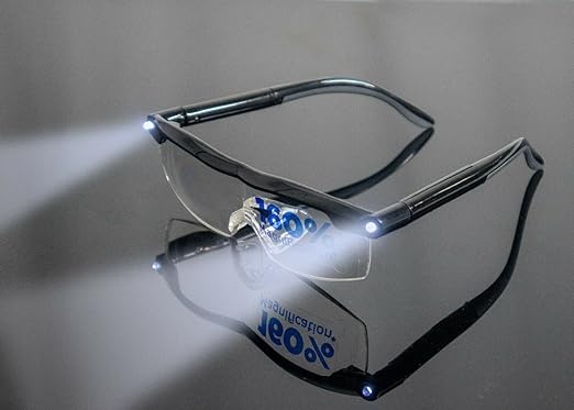 Lupa Diseño Gafas con Luz Led