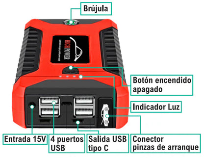 *PowerShield 12V/6A* - Super Iniciador para baterías