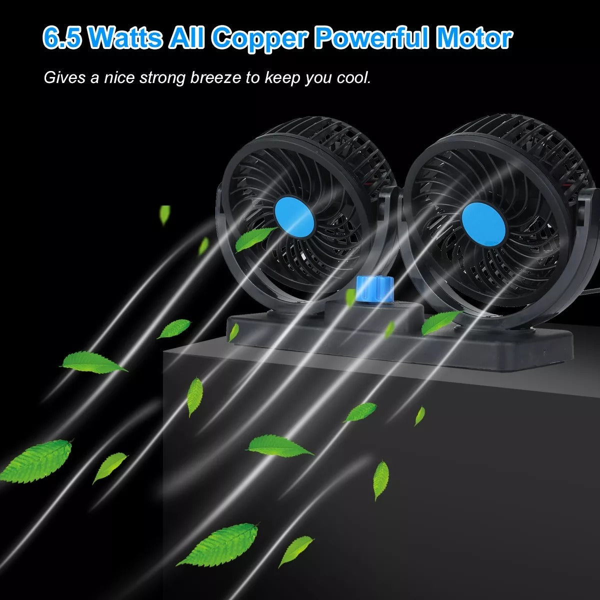 Ventilador Doble 360º Para Auto