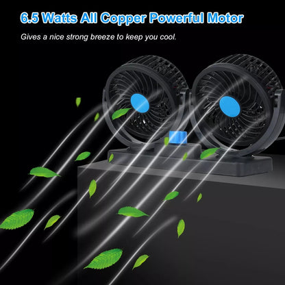 Ventilador Doble 360º Para Auto